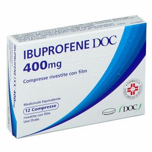 Ibuprofeno DOC 400mg 12 Comprimidos Recubiertos Equivalente Tachipirina