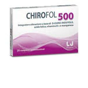 Lj pharma chirofol 500 integratore alimentare 20 compresse