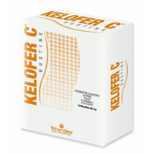 Kelofer C Integratore di Ferro Acido Folico e Vitamina C 14 Bustine