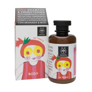 Children&#39;s Shampoo and Conditioner with Honey and Apivita Pomegranate 250 ml