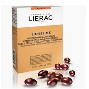 Lierac sunissime capsule integratore alimentare per pelle al sole 30 capsule