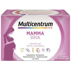 Multicentrum Mamma DHA Integratore Donne In Gravidanza 30 Compresse + 30 Capsule Molli