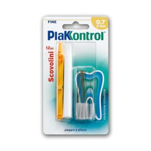 Scovolini denti Plakkontrol (10 pz). Misura fine 0,7 mm