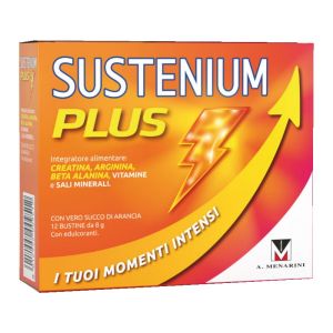 Sustenium Plus Integratore di Creatina Arginina Sali Minerali 12 Bustine