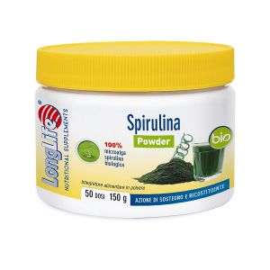 LongLife Spirulina Bio Integratore Ricostituente 50 Dosi