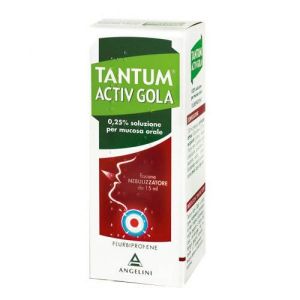 Angelini Tantum Verde Gola Spray 0,25% Soluzione Per Mucosa Orale 15ml