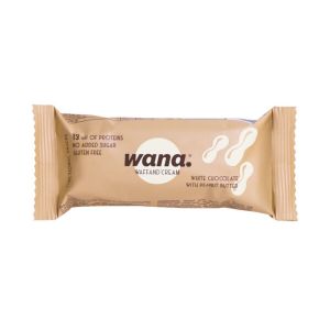 Wana Waffand Cream Baretta Proteica al Cioccolato Bianco e Burro D'arachidi 43 g