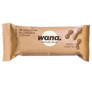 Wana Waffand Cream Baretta Proteica al Cacao e Burro D'arachidi 43 g