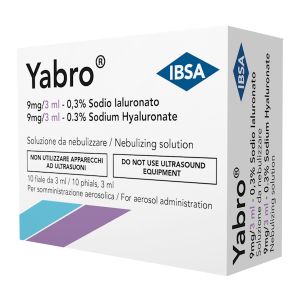 Yabro Aerosol Sodio Ialuronato 0,18% Soluzione Da Nebulizzare 10 Fiale Da 5ml