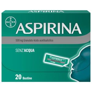 Aspirina In Granuli Senz'acqua Antidolorifico e Antinfiammatorio Contro Mal di Testa e Dolore 20 Bst
