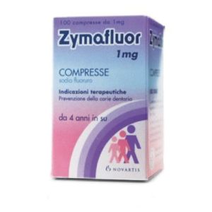 Zymafluor 1mg Sodio Fluoruro Prevenzione Carie 100 Compresse