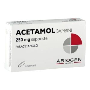 Acetamol Bambini 250mg Paracetamolo 10 Supposte