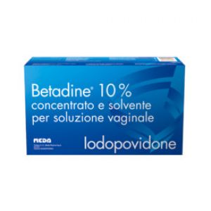 Betadine 10% iodopovidone soluzione vaginale 5 flaloidi+ 5 flaconi + 5 cannule