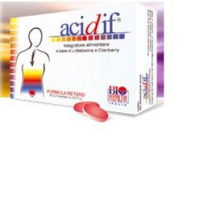 Acidif retard integratore per apparato urinario mirtillo rosso 30 compresse