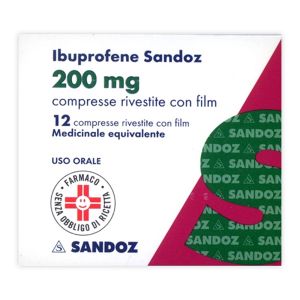 Ibuprofene Sandox 12cpr Rivestite 200mg