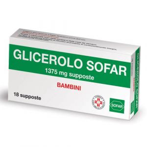Glicerolo Sofar Bambini 1375 mg Stitichezza 18 Supposte