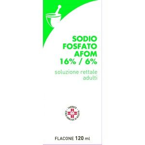 Sodio Fosfato afom 1 Flacone 120ml 16% + 6% Soluz Rettale