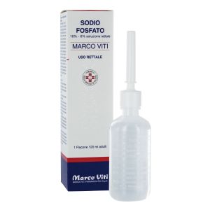 Sodio Fosfato  Marco Viti  4 Flaconi 120ml Soluzione Rett 16% + 6%