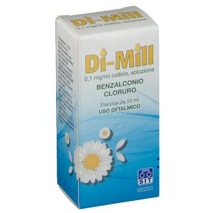 Di-mill 0,1mg/ml Benzalconio Cloruro Collirio Disinfettante 10ml