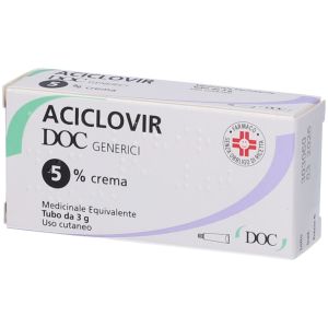 Aciclovir  Doc Generici  Crema Derm 3g 5%