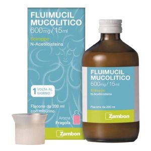 Fluimucil Mucolitico 600 Mg./15 Ml. Sciroppo Aroma Fragola 200 Ml.