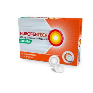 Nurofenteen 200 mg Ibuprofene Analgesico Menta 12 Compresse Orodispensabili