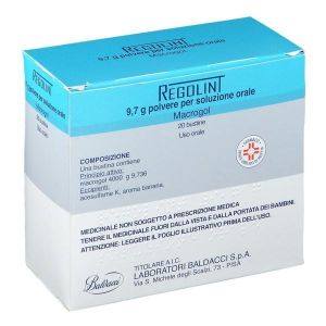 Regolint Polvere 9,7g Macrogol 4000 Stitichezza 20 Bustine