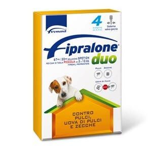 Fipralone Duo 268mg/80mg Soluzione Spot-on per Cani di Piccola Taglia 4 Pipette