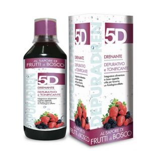 5d depuradren frutti bosco integratore depurativo drenante 500 ml