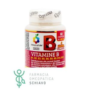 Optima Colours of Life Vitamina B Complex Integratore Multivitaminico 60 Compresse