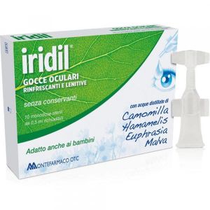 Iridil Gocce Oculari Rinfrescanti e Lenitive 10 Flaconcini da 0,5ml