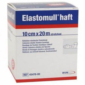 Ull Haft Lf Altezza 10 Cm Lunghezza 20 Mbenda Elastica Autoadesiva per Fissaggio Medicazioni Elastom