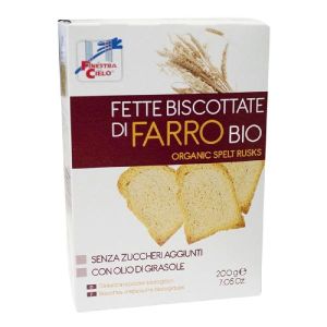 Fsc Fette Biscottate di Farro Bio Senza Zuccheri Aggiunti i Olio di Girasole Senza Olio di Palma 200g