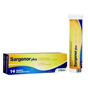 Sargenor Plus Integratore Arginina e Vitamina C 14 Compresse Effervescenti