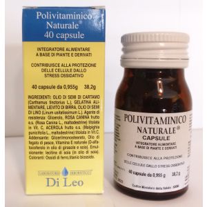 Di Leo Polivitaminico Naturale Integratore Alimentare 40 Capsule