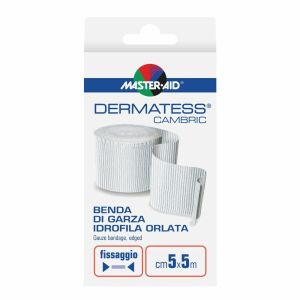 Dermatess Benda Orlata Cambric Morbida e Resistente Cm 5x5m