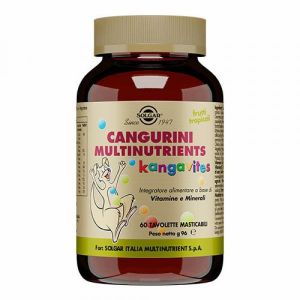 Solgar Cangurini Multinutrients Integratore Vitamine 60 Tavolette Masticabili