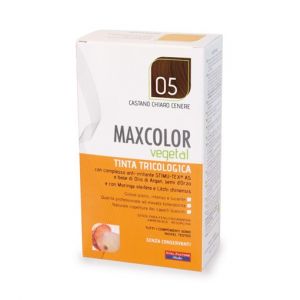 Max Color Vegetal Tinta Per Capelli Tricologica n°05 Castano Chiaro Cenere 140 ml