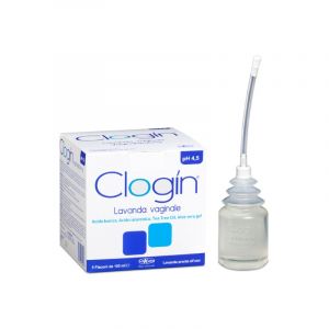 Clogin lavanda vaginale 5 flaconi da 100 ml + 5 cannule vaginali monouso