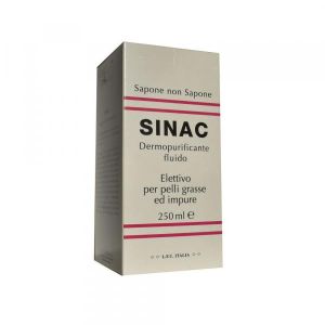 Sinac Dermopurificante Fluido Sapone Non Sapone Pelle Grassa 250ml