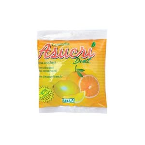 Asucri Caramella Arancia e Limone Senza Zucchero 40g