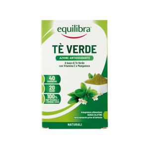 Equilibra Tè Verde Integratore Antiossidante Drenante 40 Compresse