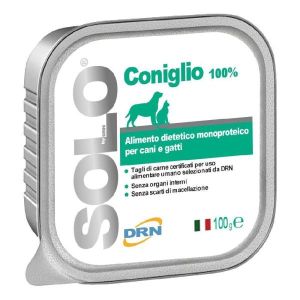 Drn Solo Coniglio Alimento Dietetico Monoproteico Umido Cani/gatti 100g