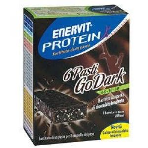 Enervit Protein Sostituto Pasto Dark Cioccolato Fondente 6 Barrette