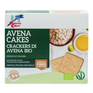 Fsc Avenacakes Crackers di Avena Bio Vegan Senza Lievito di Birra i Olio Extravergine di Oliva 250g