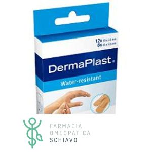 Dermplast Water Cerotto Con Tampone Resistenti All'Acqua 2 Misure 20 Pezzi