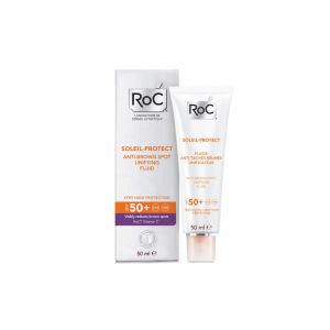 RoC Soleil Fluido Solare Antimacchie Brune SPF 50+ Uniformante Viso 50 ml