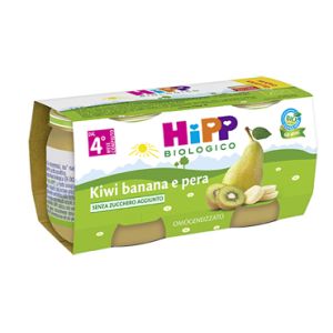 Hipp Biologico Omogeneizzato Kiwi Banana E Pera 2x80g