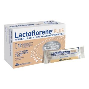 Lactoflorene Plus Integratore Fermenti Lattici  12 Bustine Orosolubili Globuli Contenitore MONOdose