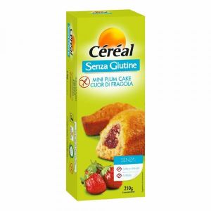 Céréal Mini Plum Cake i Cuore di Fragola Senza Glutine 210g